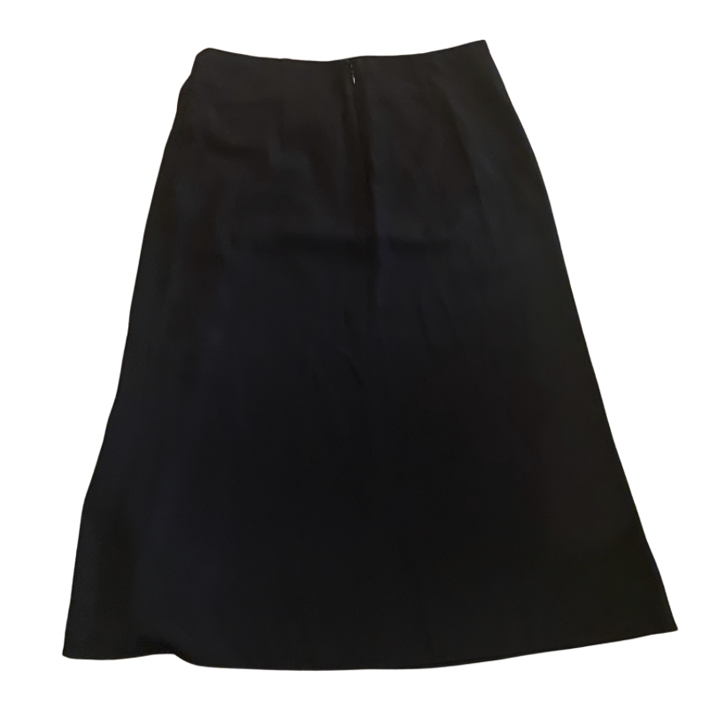 DKNY Black Asymmetrical Hem A-Line Skirt (6)