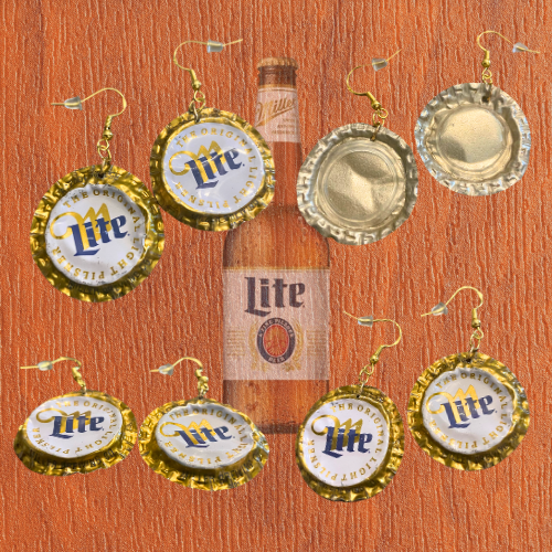 Handmade Recycled Bottlecap Earrings • 11:44 Designs by Amber’s Attick
