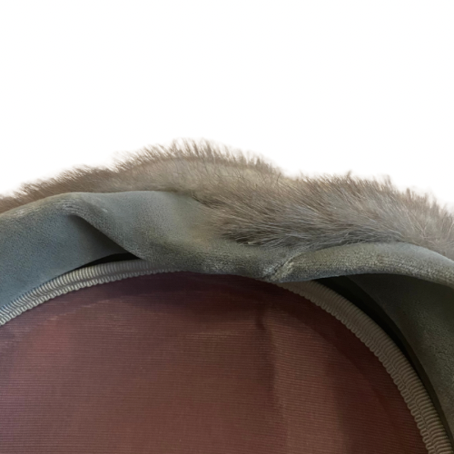 1950’s/60’s Union Made Mink & Velvet Pillbox Hat