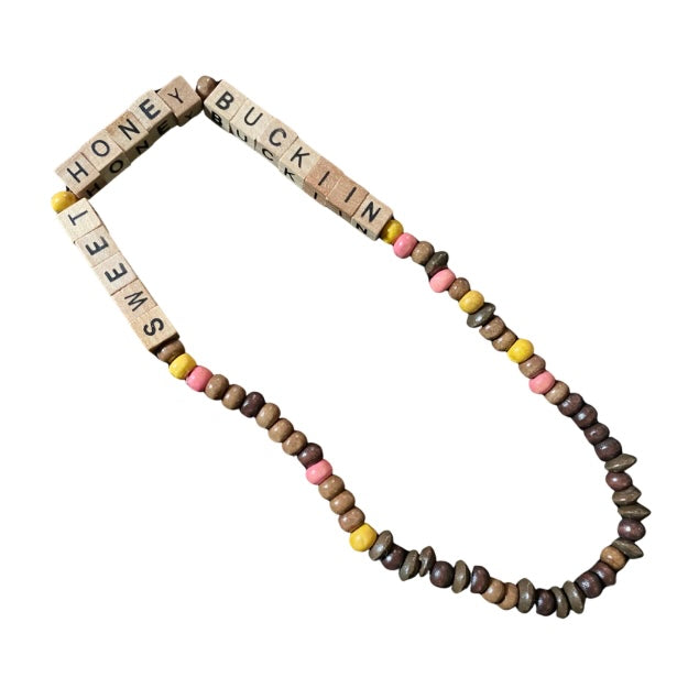 COWBOY CARTER Tracklist Wood Bead Stretch Choker Necklaces | 11:44 Designs by Amber’s Attick