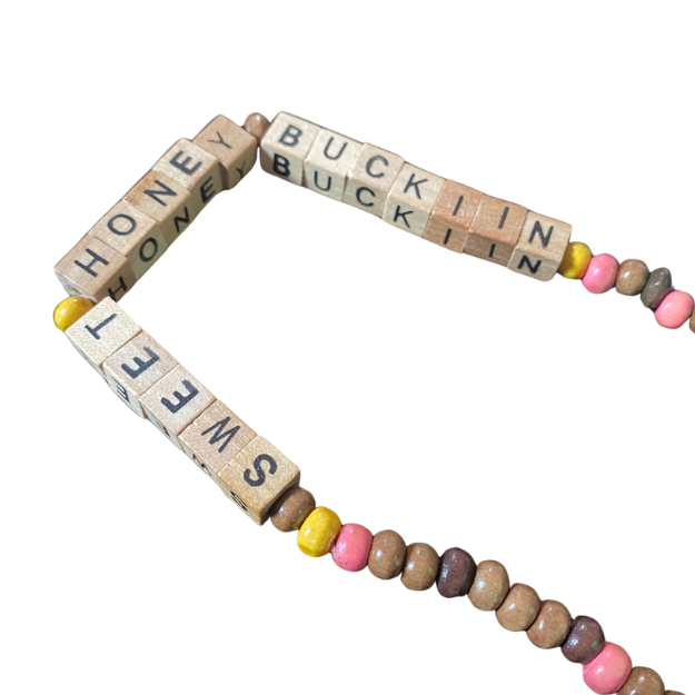 COWBOY CARTER Tracklist Wood Bead Stretch Choker Necklaces | 11:44 Designs by Amber’s Attick