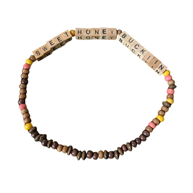 COWBOY CARTER Tracklist Wood Bead Stretch Choker Necklaces | 11:44 Designs by Amber’s Attick