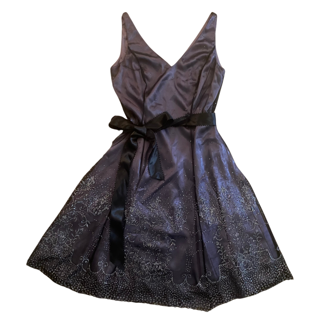 New With Tags - Purple, Black & Silver Party Dress (S)
