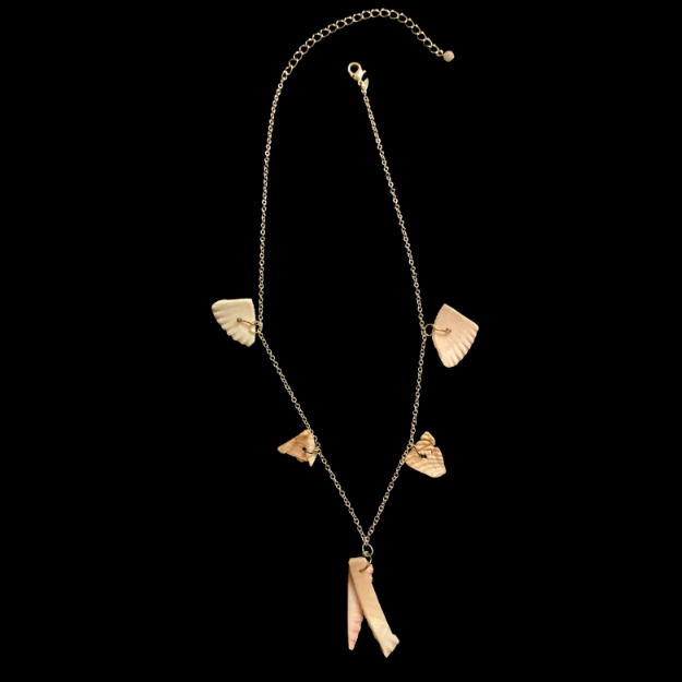 Shell Shards Charm Choker Necklace