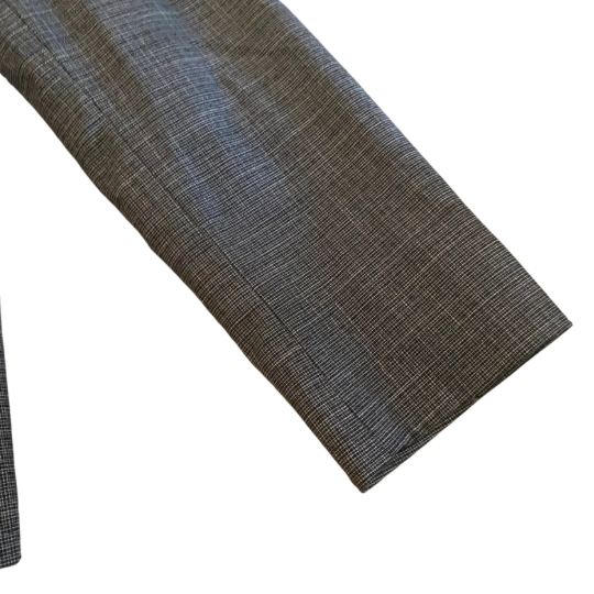 Black Beaded Grey Tweed Jacket & Sleeveless Top Set (10P)