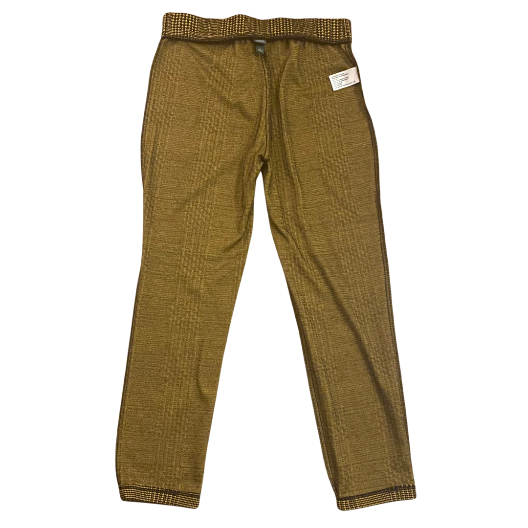Checkerboard Plaid Yellow and Black Skinny Trousers (S)