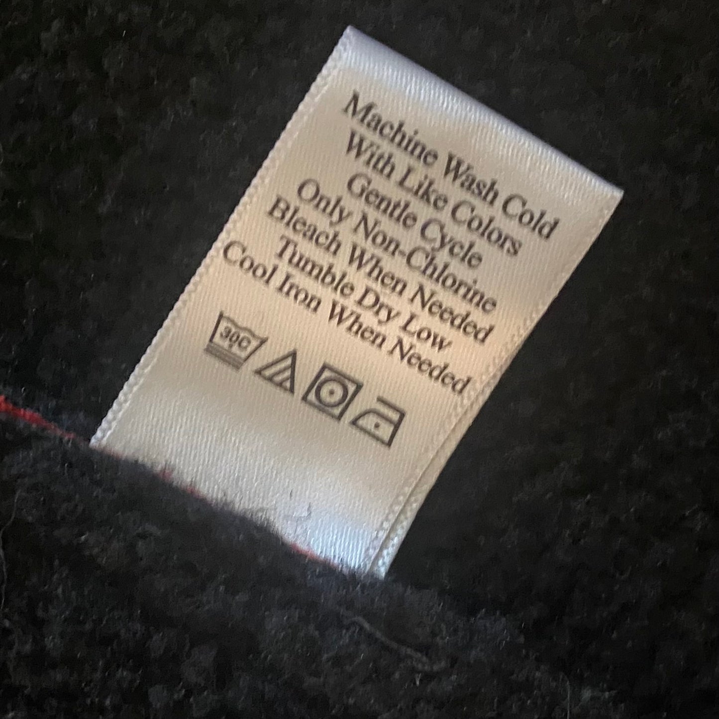 NWT Y2K Coldwater Creek Crimson & Black Embroidered Fleece Jacket (XL)