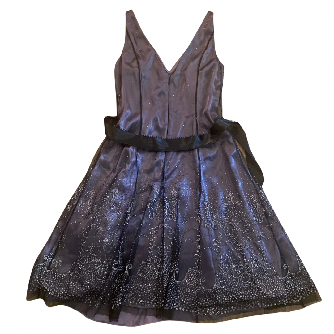 New With Tags - Purple, Black & Silver Party Dress (S)
