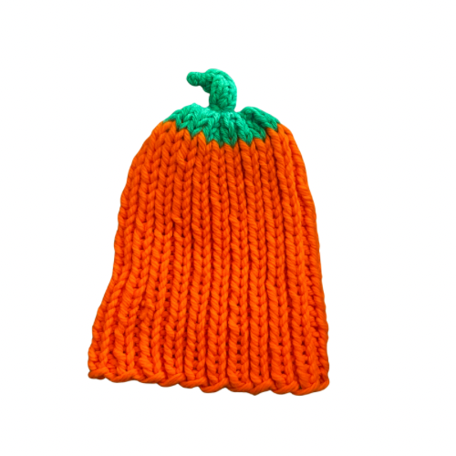 Bright Orange Pumpkin Hat
