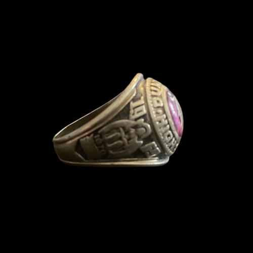 Class of '69 Dunbar High Class Ring, 10K Gold Band (7.5)