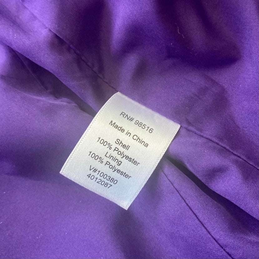 Coldwater Creek Spring Daffodil Blur Beige/Yellow/Purple Trench Jacket (M)