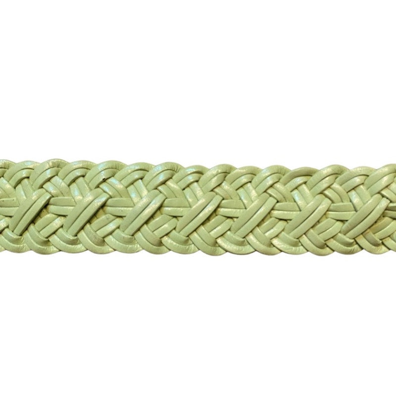 Light Green Vintage Talbots Woven Leather Belt (XS/S)
