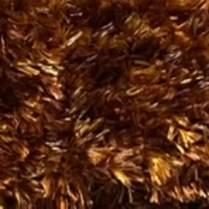 Fuzzy Golden Brown Knit Headband/ Ear Warmer (L)