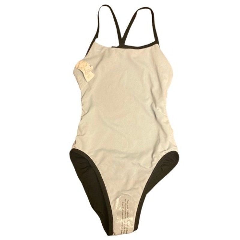 NWT Nike Women’s Size 4 Open Back Black One-Piece Swimsuit