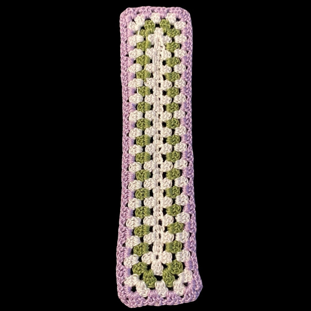 Genderqueer Pride Micro-Crocheted Cotton Bookmark