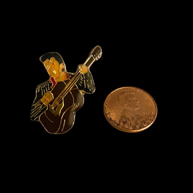 1980’s Vintage Performing Rockabilly/ Elvis Enamel Pin