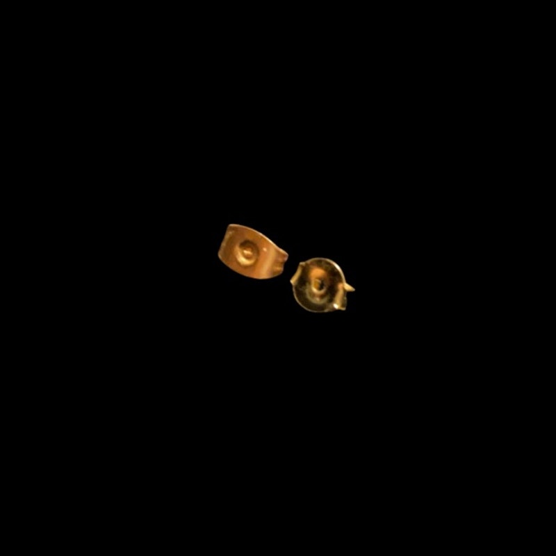 Dainty Gold Tone Elephant Stud Earrings