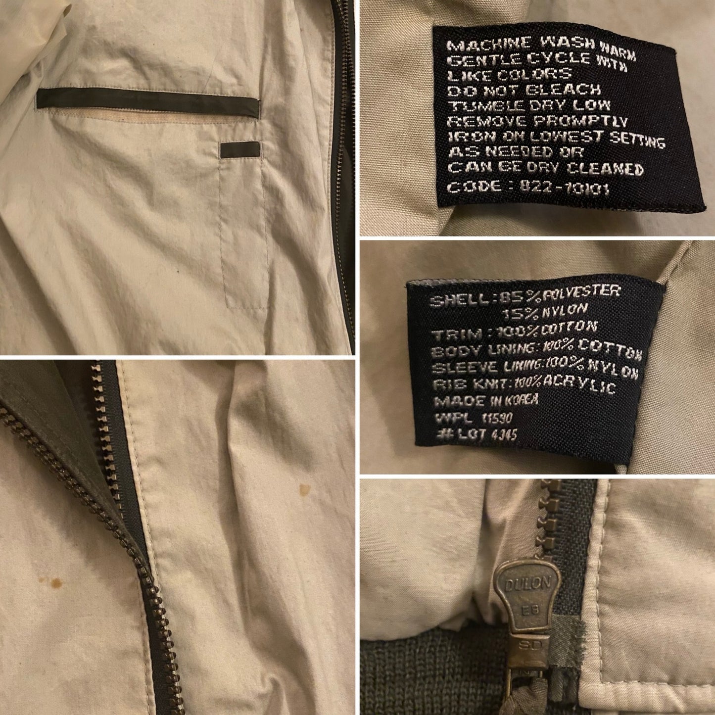 Classic Army Green Faux Suede Bomber Jacket (XL)
