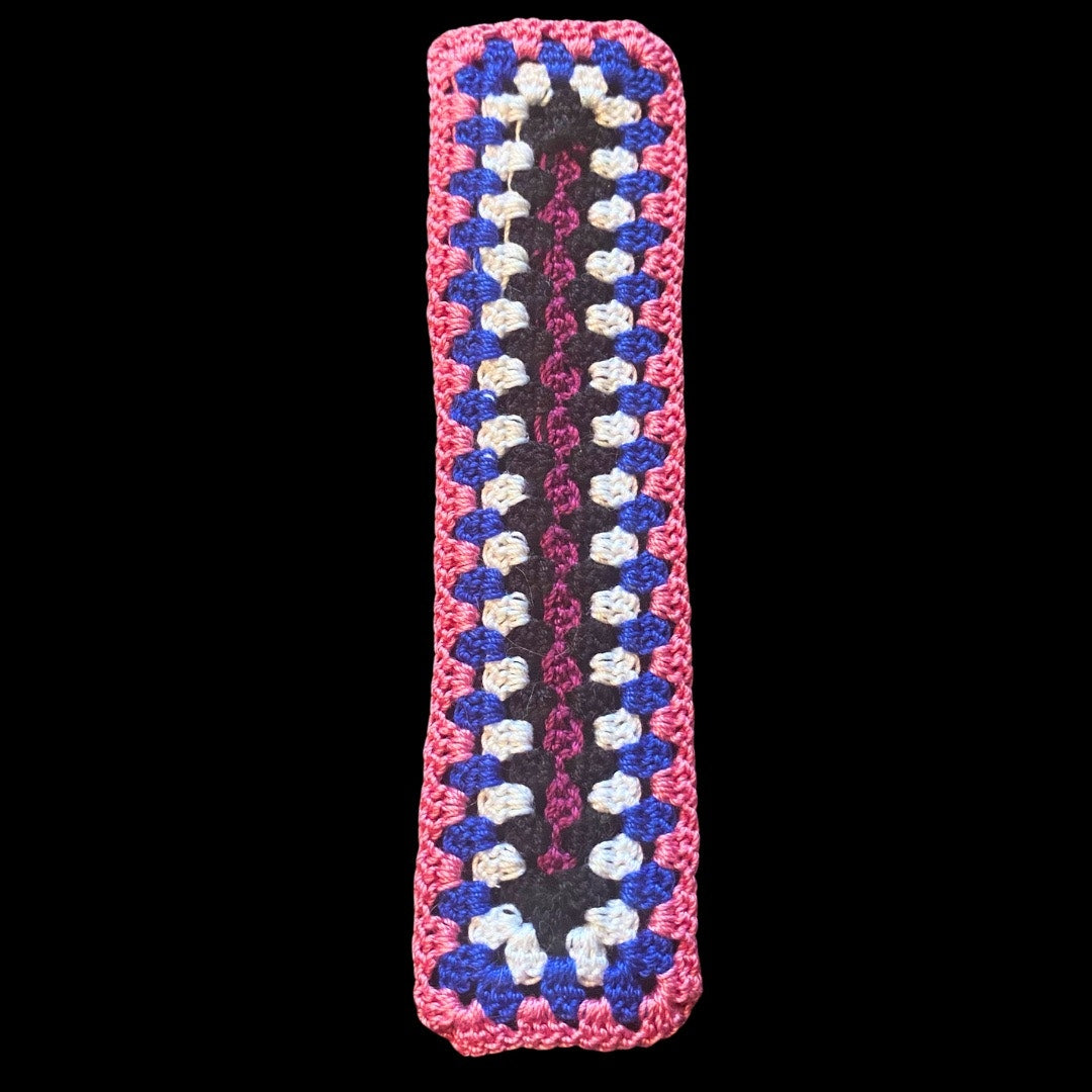 Genderfluid Pride Micro-Crocheted Cotton Bookmark