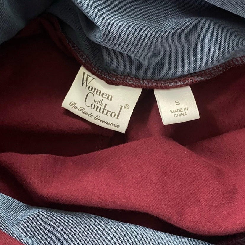 Control Top Eggplant High Waisted Bodycon Pencil Skirt (M)