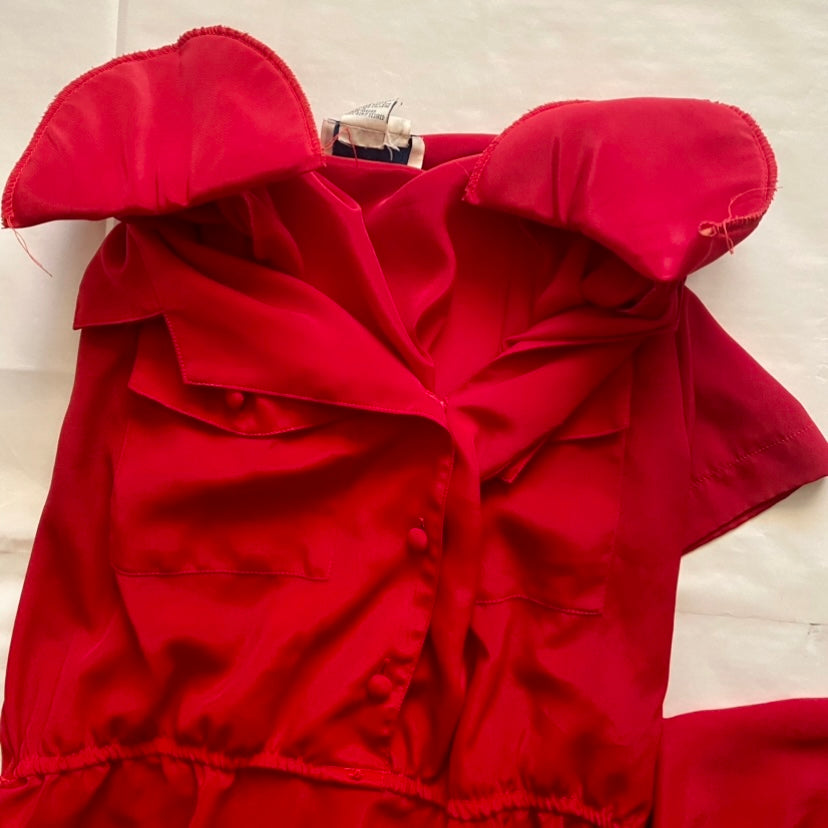 π Maraschino Cherry Red Midi Dress (12)