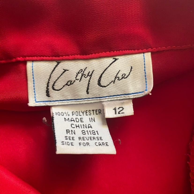 π Maraschino Cherry Red Midi Dress (12)