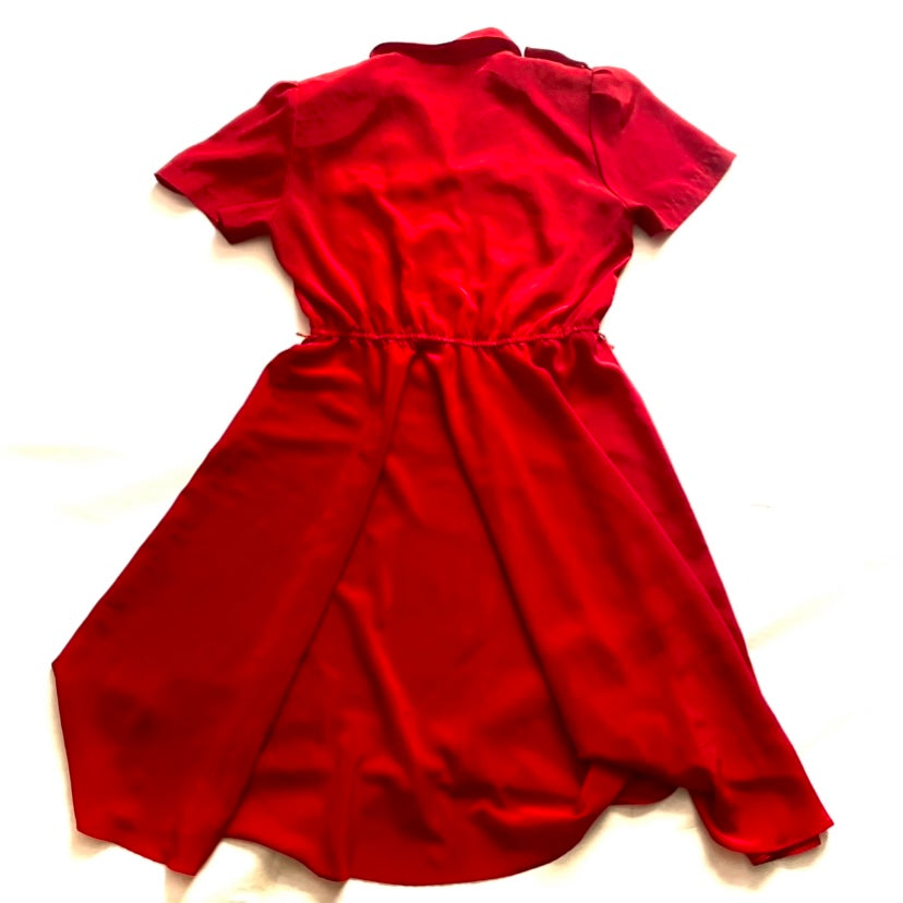 π Maraschino Cherry Red Midi Dress (12)