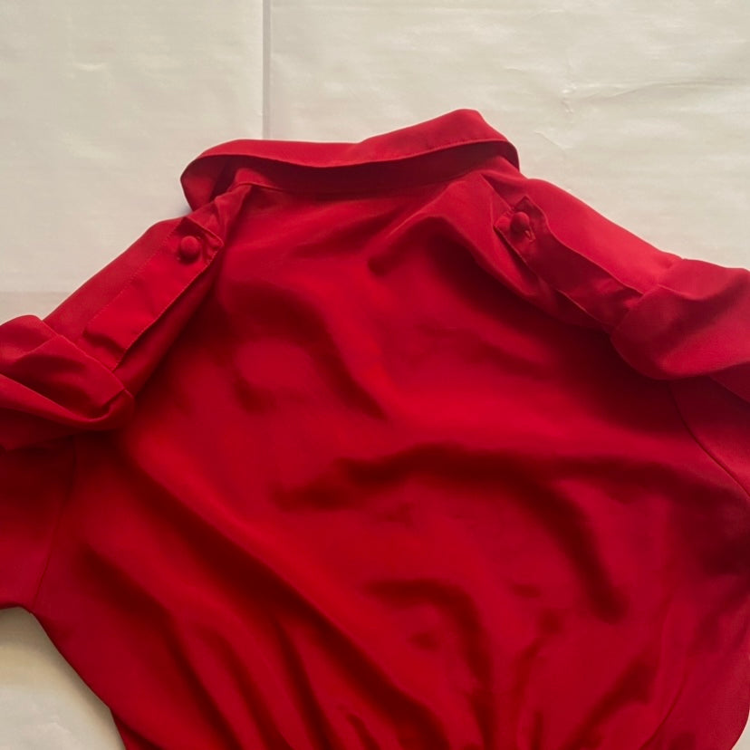 π Maraschino Cherry Red Midi Dress (12)