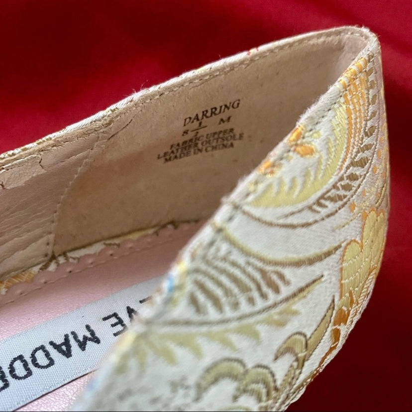 Vintage Brocade Floral Steve Madden “Darring” Heels (8.5 M)