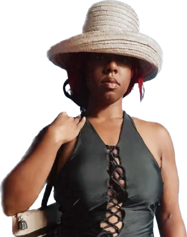 Vintage 100% Straw Sunhat with Asymmetrical Upturned Brim and Bow