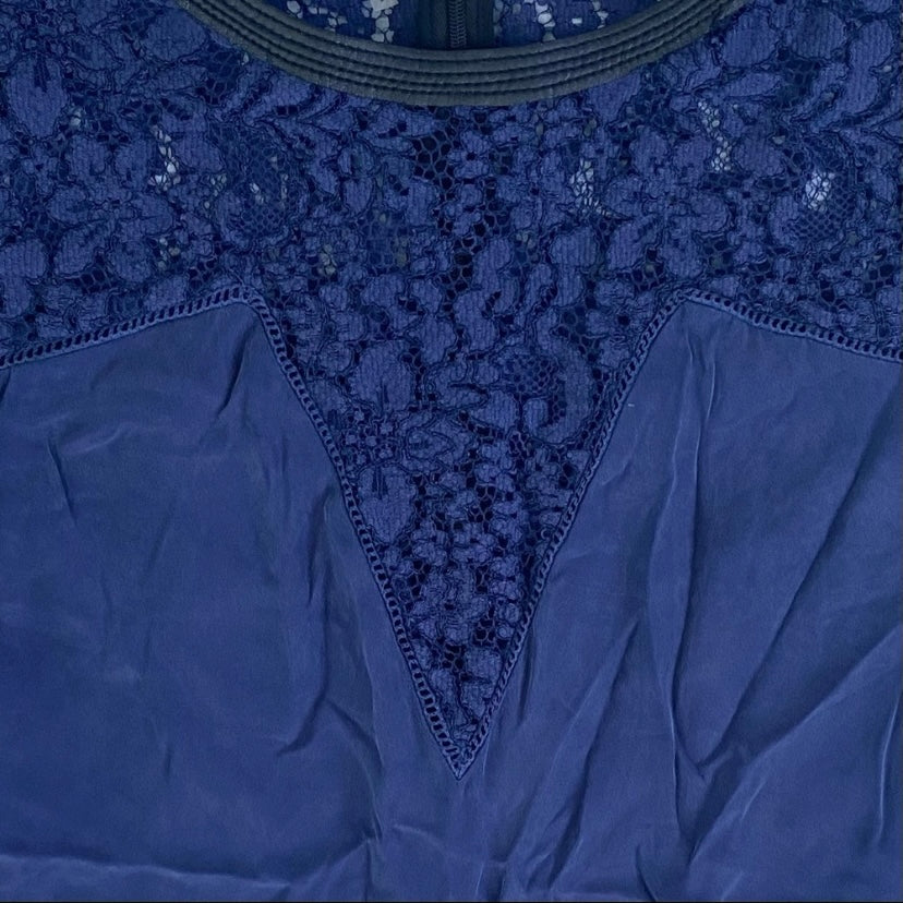 Velvety Crushed Silk Eggplant Lace Top (6)