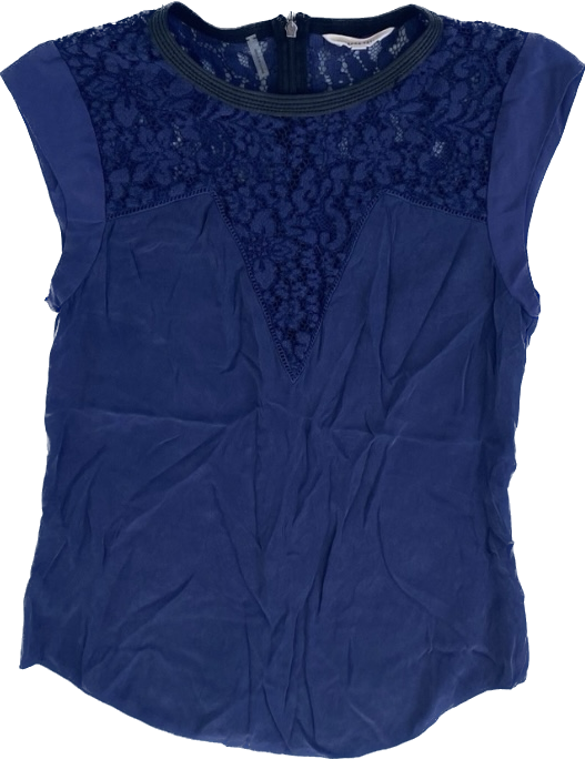Velvety Crushed Silk Eggplant Lace Top (6)