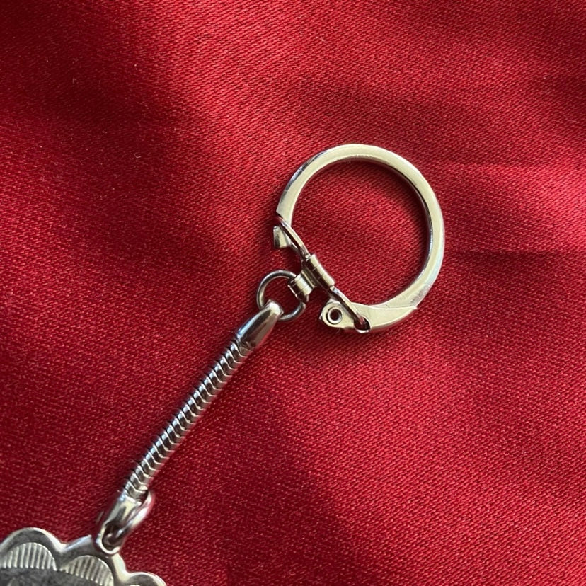 Navajo Shield Silver & Turquoise Keychain