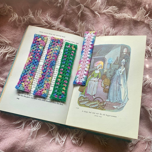 Granny Stitch Micro-Crocheted Bookmarks | Made by Maya