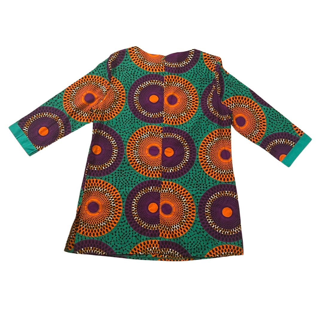 Unisex Green/Orange/Purple Ankara Print Matching Set (M)