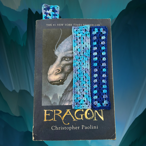 “The Blues” Granny Stitch Micro-Crocheted Bookmarks | Made by Maya