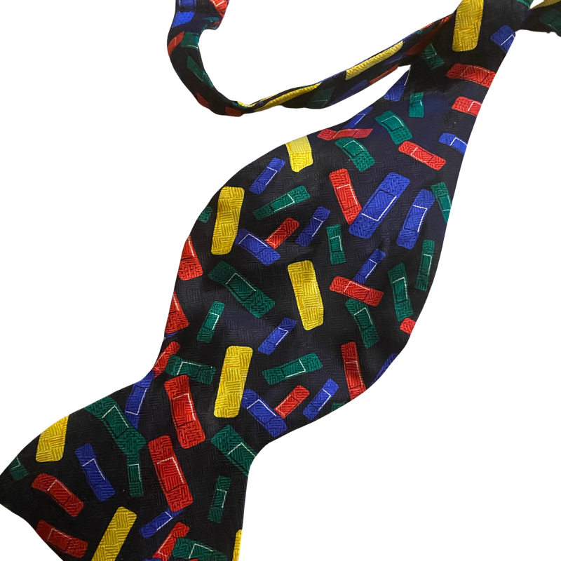“Make it Better” Colorful Bandaids Silk Self-Tie Bow Tie