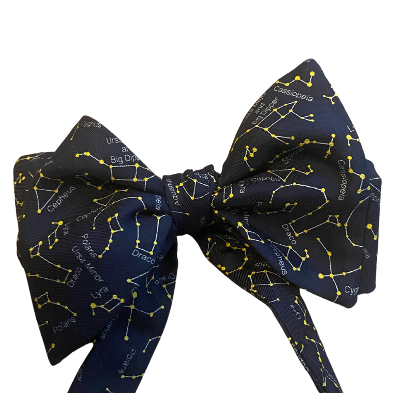 “Written in the Stars” Constellation Silk Self-Tie Bow Tie