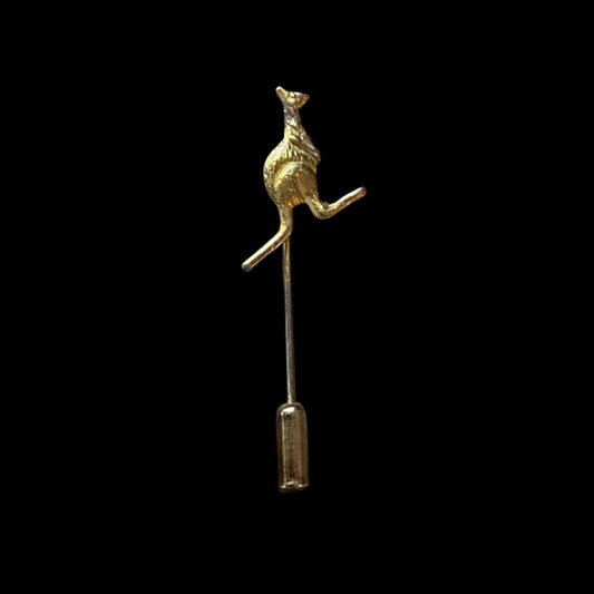 Vintage Small Gold Kangaroo Stick Pin