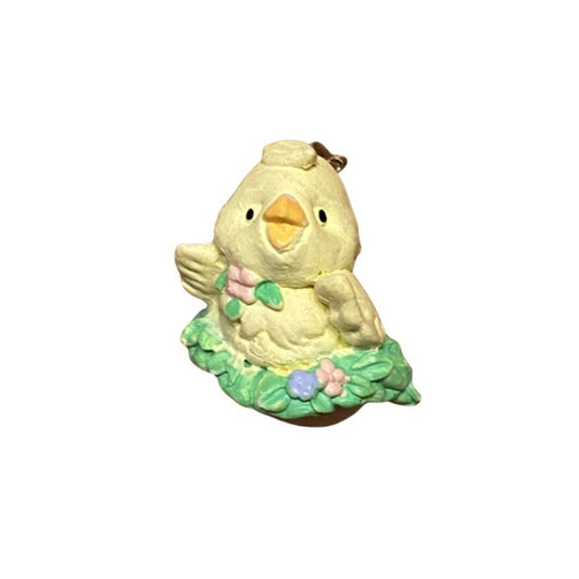 Vintage Springtime Pastel Yellow Duck Lapel Pin